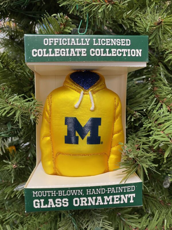 University of Michigan Hoody Ornament