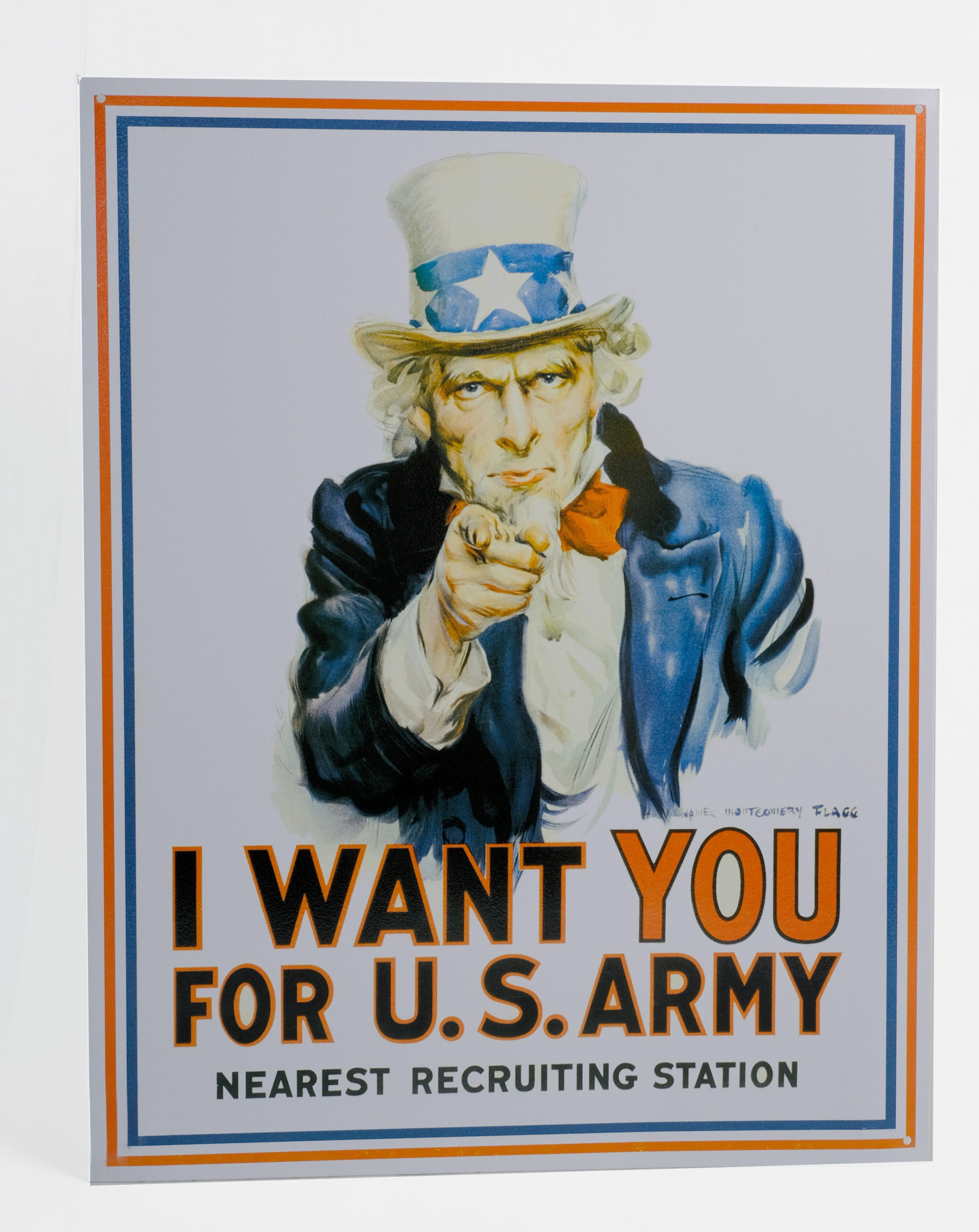 Metal Uncle Sam Poster 12 5 X 16 USS Silversides Museum